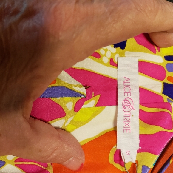 NWT ALICE &TRIXIE MEDIUM SILK DRESS - Picture 6 of 8